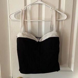 White & Black Reformation Top